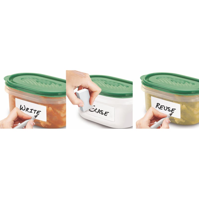 Jokari Erasable Food Labels 2-Pack Starter Kits With Pen & Erasers, Reusable Label Multi-Color, Freezer, Microwave & Dishwasher Safe Kitchen Tool for All-Purpose Meal Organization by Jokari - Image 2